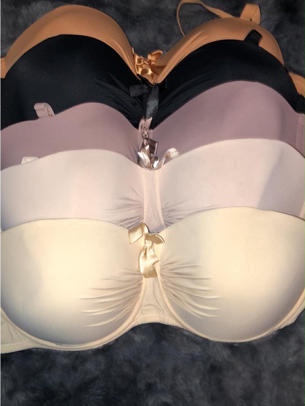 Everyday Strapless Padded Bra - Cream, Mauve, Black, Tan